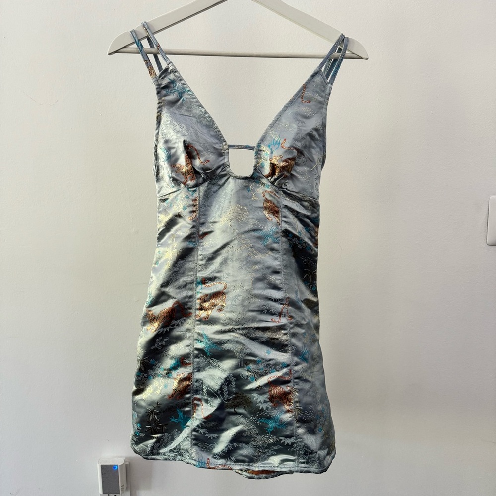 Satin mini dress